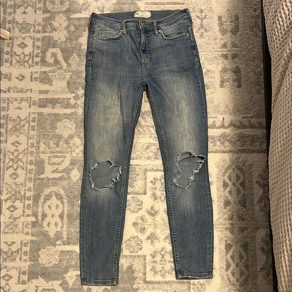 Free People Light Blue Denim Jeans